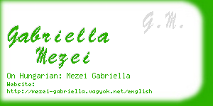 gabriella mezei business card